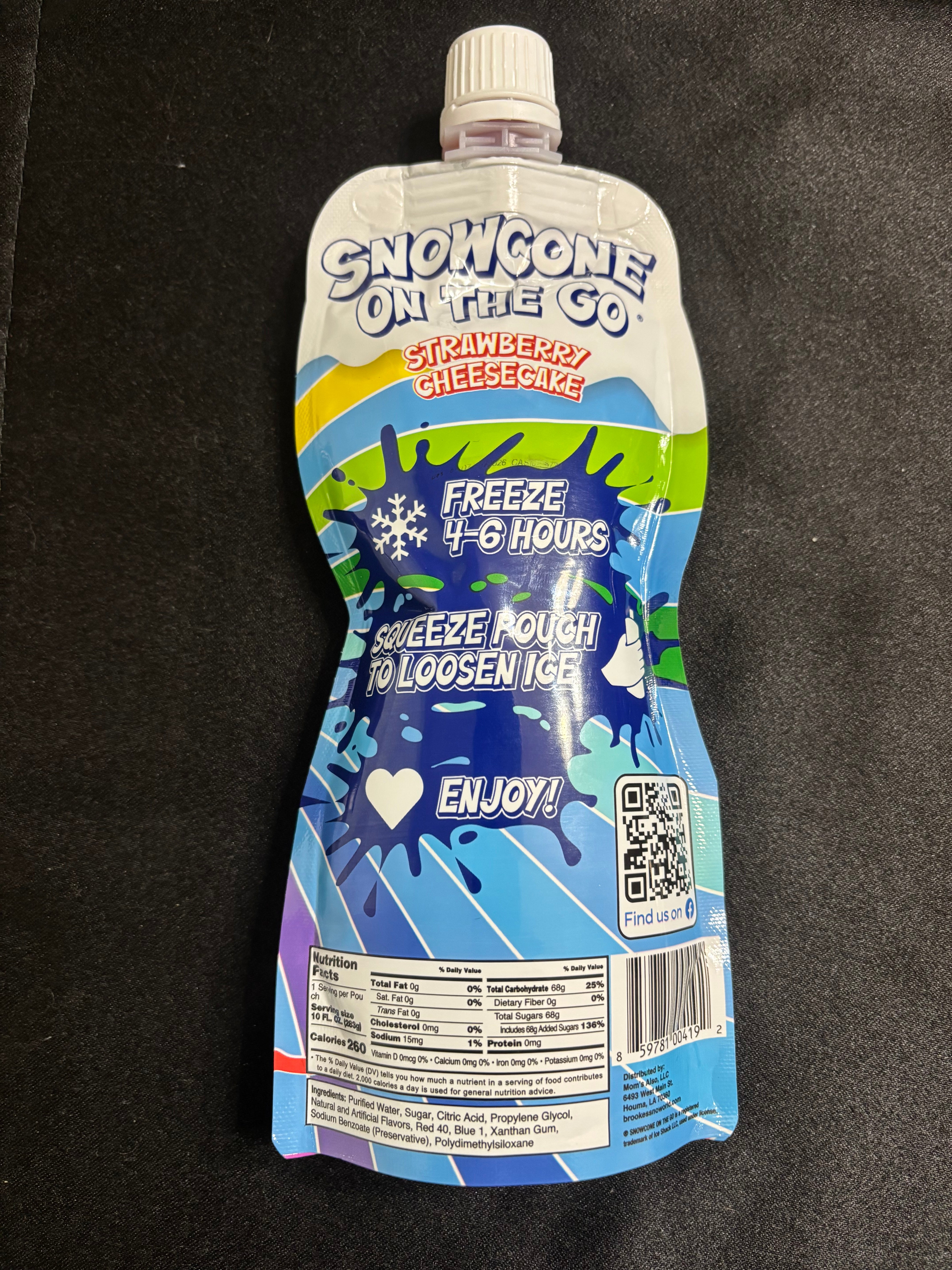 Strawberry Cheesecake Snow-cone on the Go